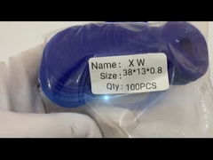 Плоский резиновый высасыватель 38*15*0.8mm конструировали голубые нормальные размеры цвета формирует резиновое