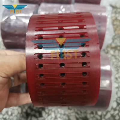 Колесо 124*70mm всасывания красного цвета для складывая частей печатания полиуретана машины