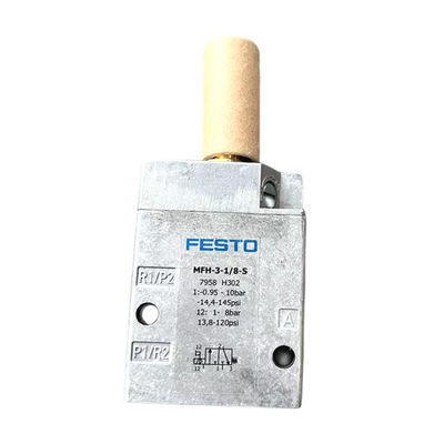Оригинальный заводской электромагнитный клапан FESTO MFH-3-1/8S серии 0692 из алюминия и меди светло-серого цвета для офсетной печатной машины