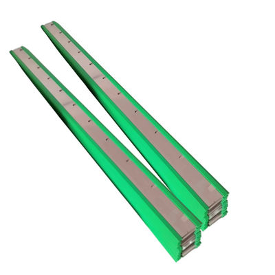 Зелёный цвет SM102 CD102 Совместимый резиновый промывочный лезвие с полиуретаном / резиновым / стальным материалом для офсетной печати